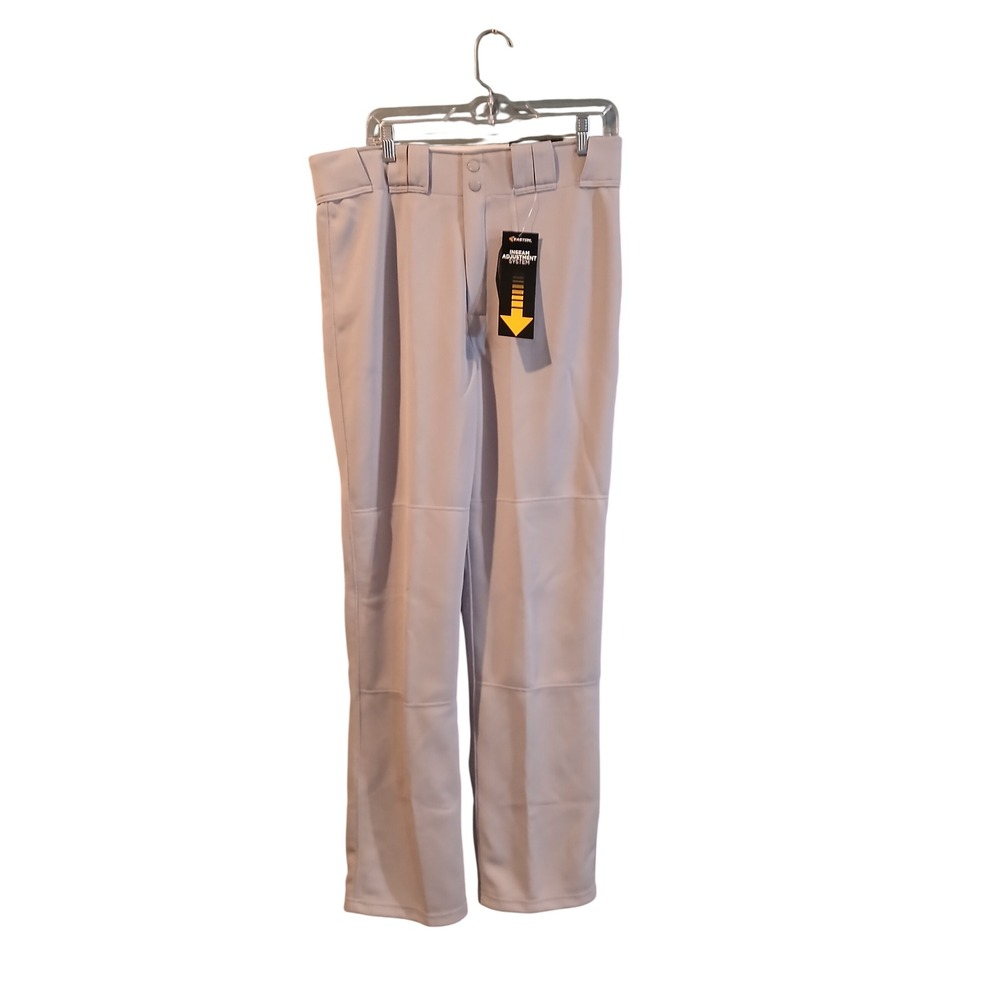 Easton Mens Grey Baseball Pants Inseam Adjustment System Athletic Size Large